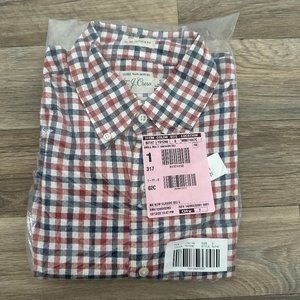 J. Crew MEN's Slim Untucked Secret Wash cotton poplin shirt - Sz. Small